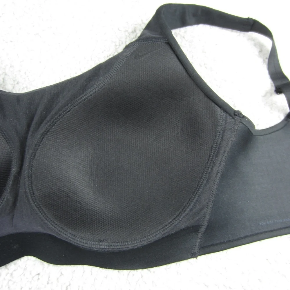 Nike DRI-FIT Sport Bra womens XS Black Stretchy Comfy Gym Yoga Run Comfy - Picture 11 of 16